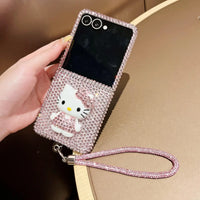 Galaxy Z Flip8 Bling Princess Kitty Shine Case