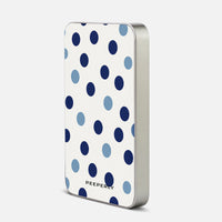 Coastal Dot Polka - Magnetic Power Bank