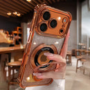 Gilded Glitter Edge Bumper Ring Stand Case