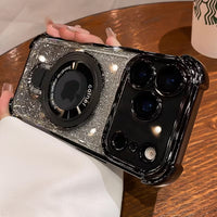 Gilded Glitter Edge Bumper Ring Stand Case