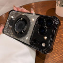 Gilded Glitter Edge Bumper Ring Stand Case