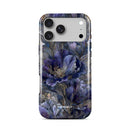 Cobalt Floral Grace - Crystal