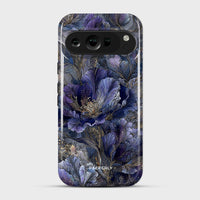 Cobalt Floral Grace - Crystal