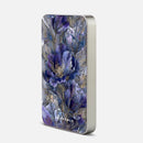 Cobalt Floral Grace - Magnetic Power Bank