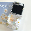 Galaxy Z Flip Series Blooming Story Daisy Charm Case