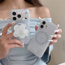 Delicate Frosted Daisy Charm Case