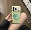 Soft Minty Heart Charm Case