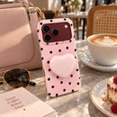 Dainty Bubble Heart Dot Gripper Case