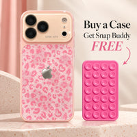 Blush Leopard Love Story Case With Snap Buddy