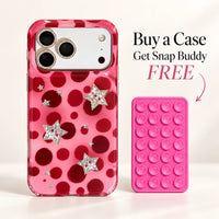 Glamorous Starry Polka Dot Charm Case With Snap Buddy