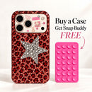 Wild Glam Star Leopard Case With Snap Buddy