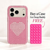 Glimmer Heart Rosy Jewel Case With Snap Buddy