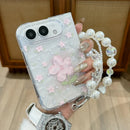 iPhone Duo Dreamy Pearl Blossom Charm Case