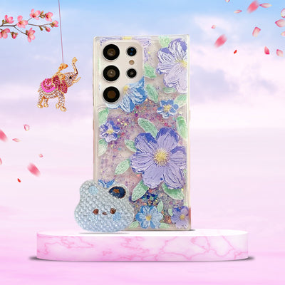 Luminous Glowing Glitter Flower Case 3-in-1 Combo - Samsung