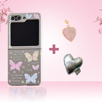 Pastel Butterfly Charm Case 3-in-1 Combo - Samsung