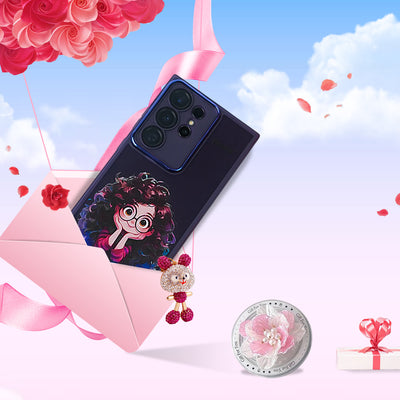 Charming Cute Girl Case 3-in-1 Combo - Samsung