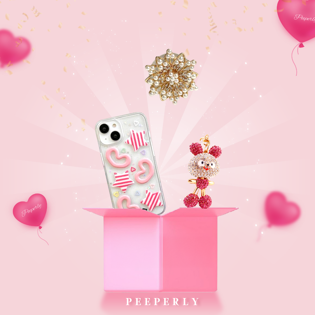 Cute Starry Hearts Case 3-in-1 Combo