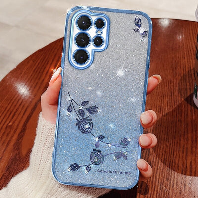 Enchanted Rose Glitter Case - Samsung