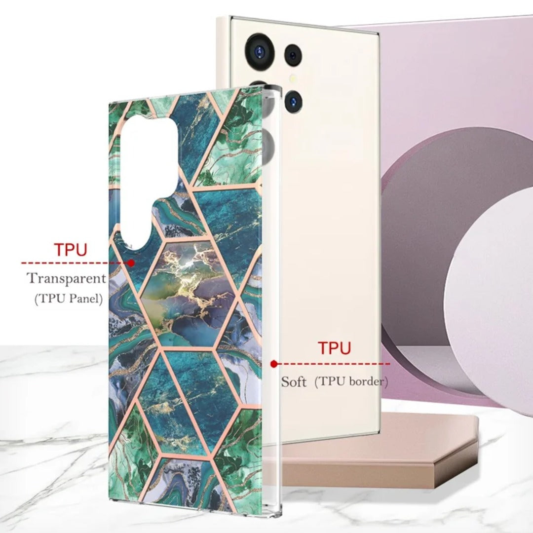 Electroplating Marble Case - Samsung