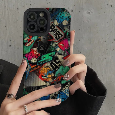 Artistic Fusion Graffiti Phone Case