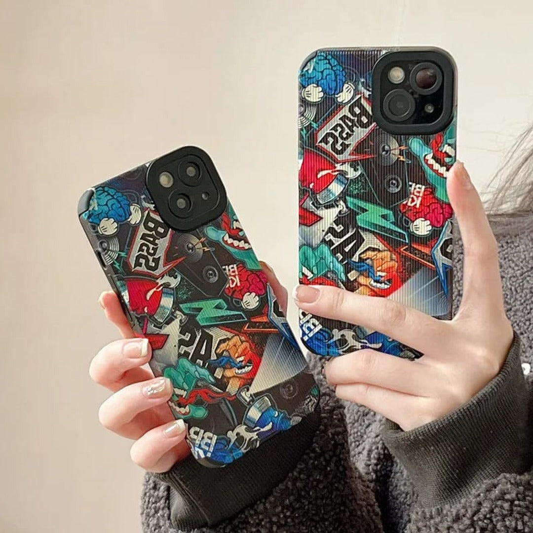 Artistic Fusion Graffiti Phone Case