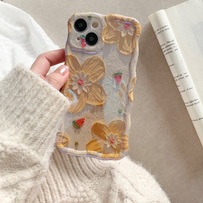 Blu-ray Floral Canvas Phone Case