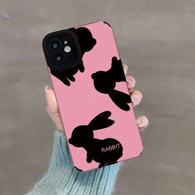 Stylish Black Bunny Phone Case