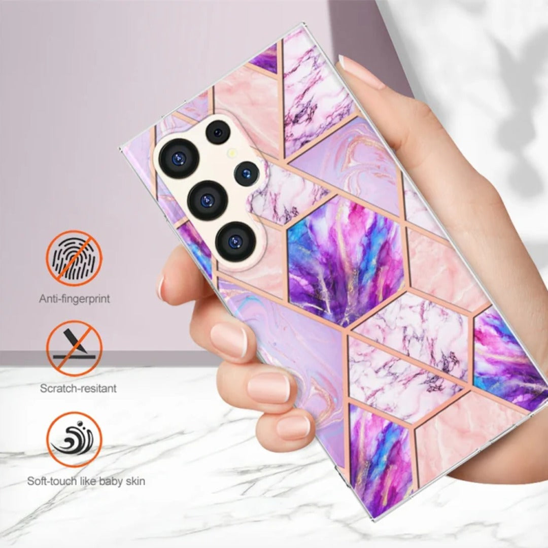 Electroplating Marble Case - Samsung