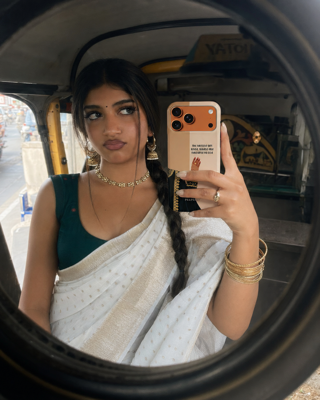 Favoured and Fearless phone case lifestyle