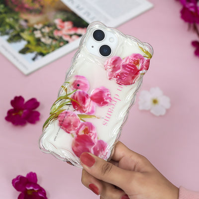 Vintage Tulip Bloom Phone Case With Airpods Case