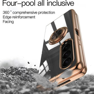 Galaxy Z Fold5 Gold Plating Metallic Ring Case