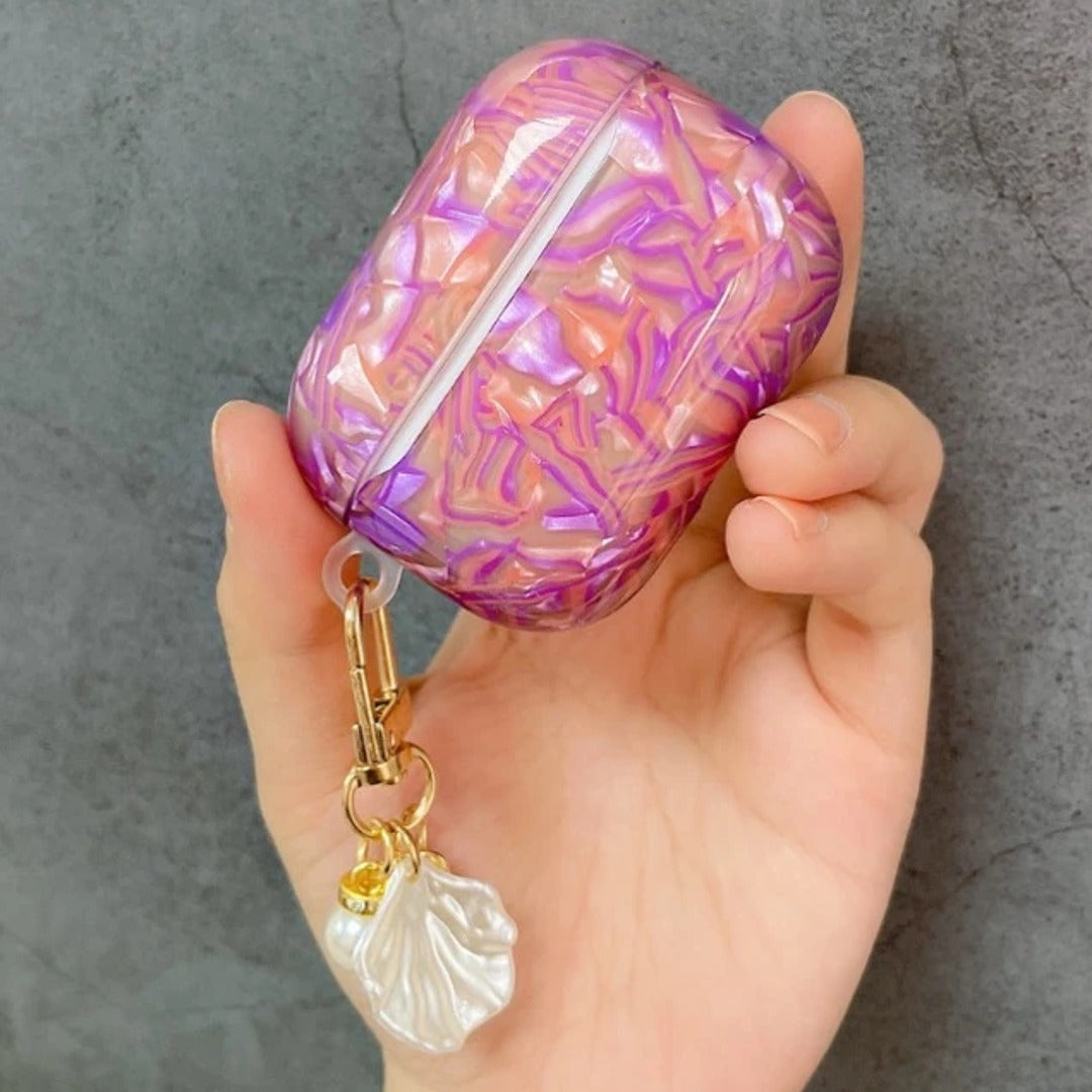 Luxury Pink Shiny Marble Case - AirPods 3