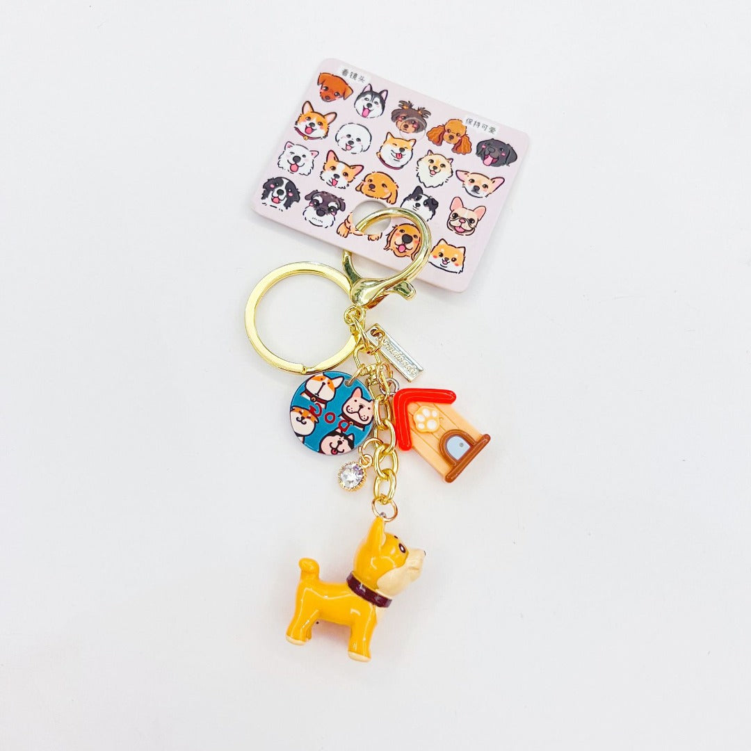 Cartoon Husky Mini Keychain