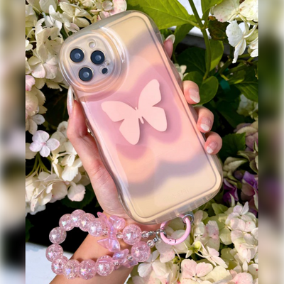 Butterfly Dreamwave Phone Case With Bracelet