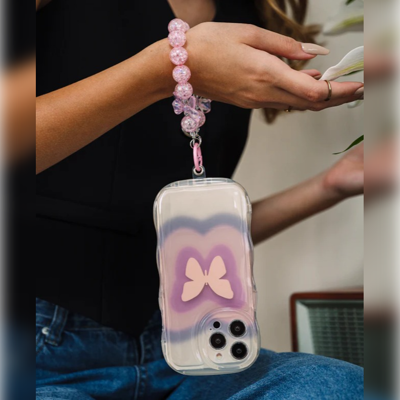 Butterfly Dreamwave Phone Case With Bracelet