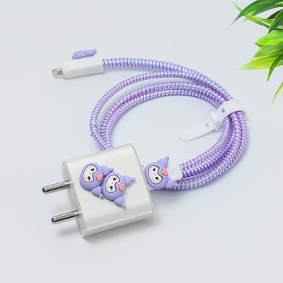 Kawaii Kuromi Kitty Adapters And Cable Protector Kit