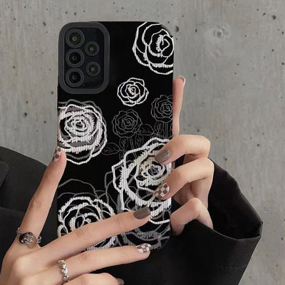 Luxury Rose Flower Design Case - Samsung