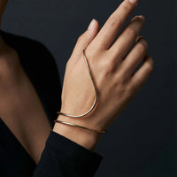 Zoya Wave Bangle Statement Bracelet For Women