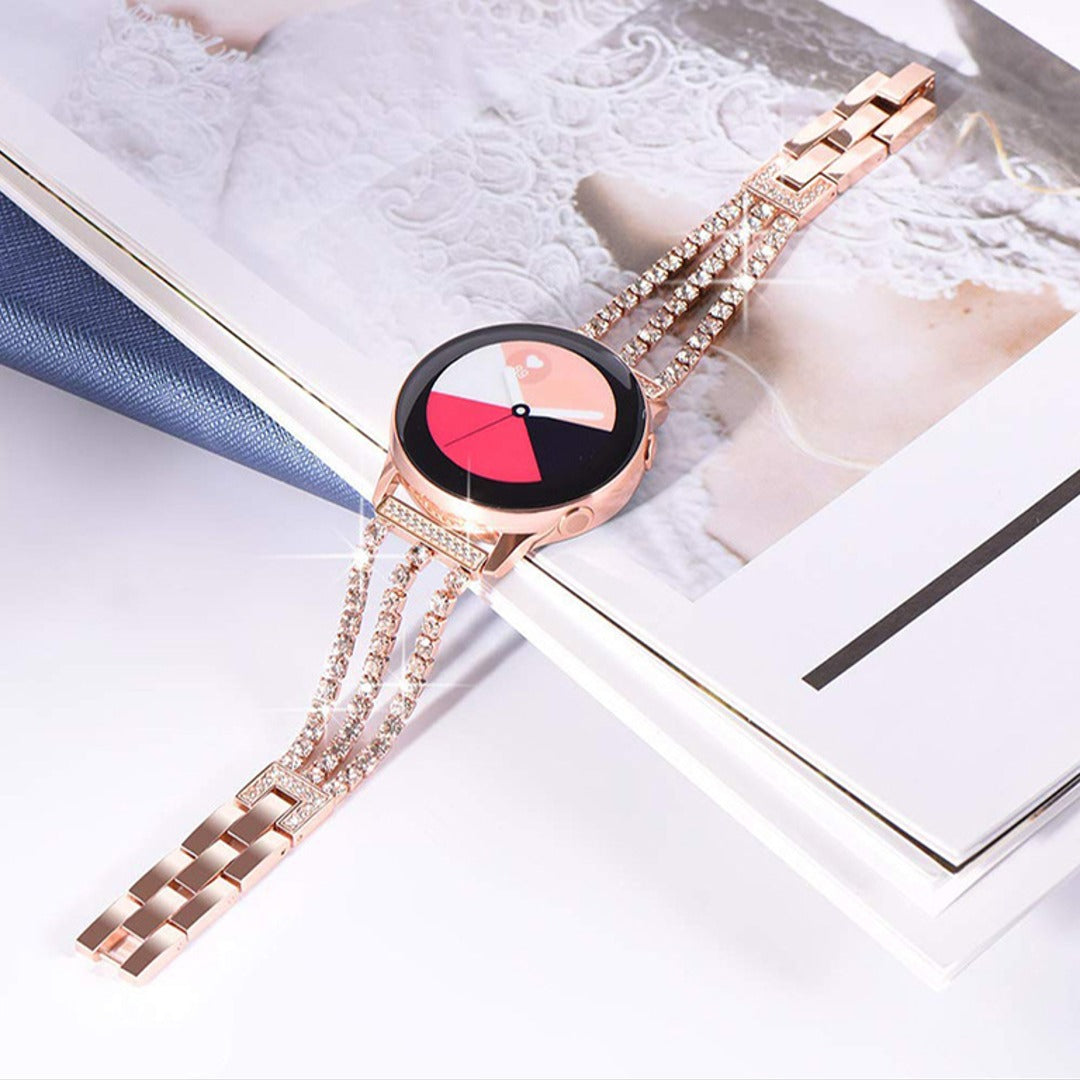 Diamond Bling Tri-Chain Glam Strap for Samsung Galaxy Watch