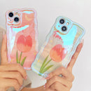 Oil-Brushed Floral Mosaic Phone Case