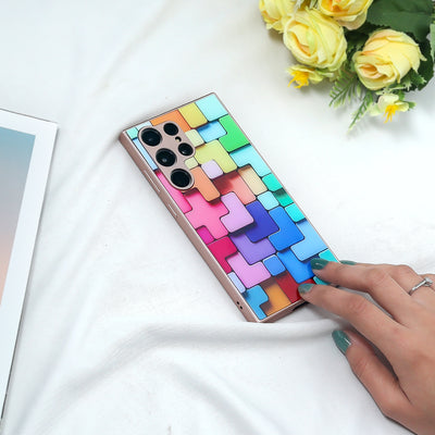 Colorful Blocks Mosaic Phone Case - Samsung