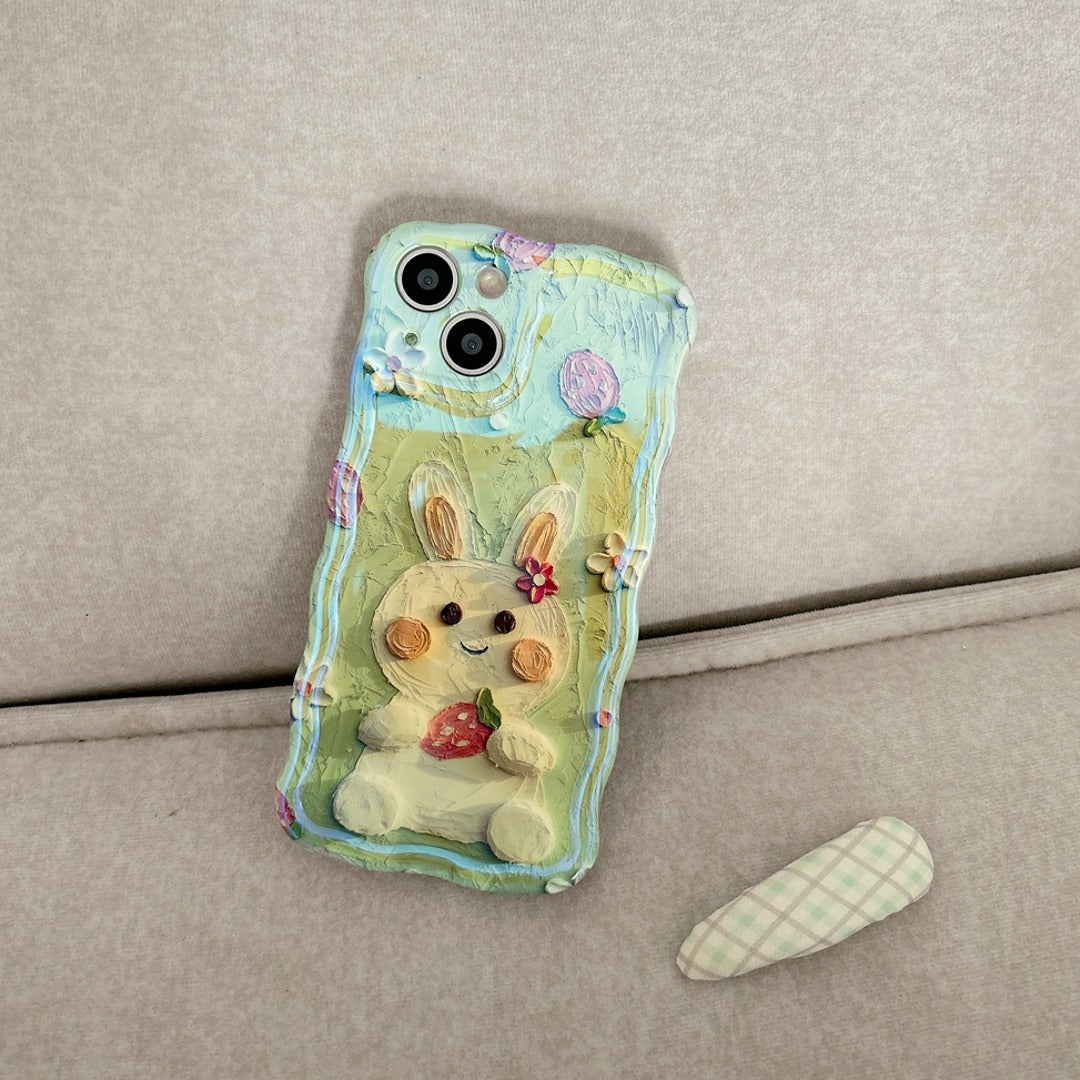 Rabbit Cartoon Glam Phone Case