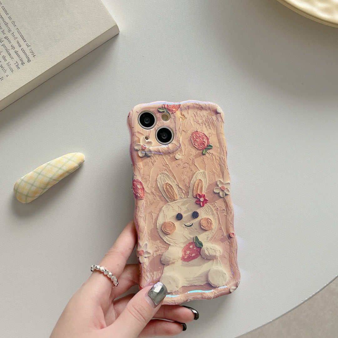 Rabbit Cartoon Glam Phone Case