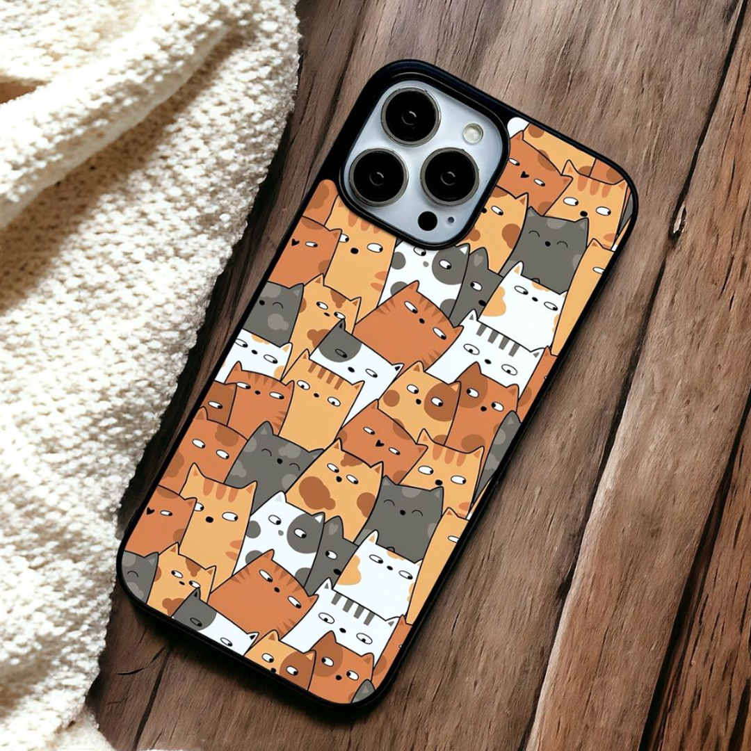 Adorable Cute Cat Cluster Case