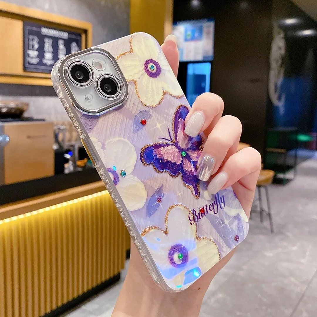 Purple Iphone 12 Max Pro Case Walmart Butterfly Pearl Adorned