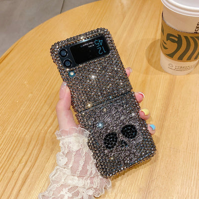 Galaxy Z Flip Sparkling Skull Case - Samsung