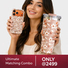 Autumn Bloom Case With Insulated Tumbler