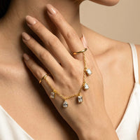 Cleo Drizzle Adjustable Chain Ring