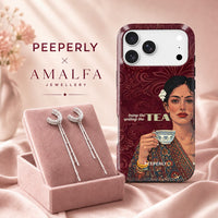 Spill The Tea With Crystal Drop Bar Earring