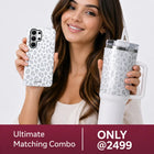 Soft Leopard Case With Insulated Tumbler - Samsung